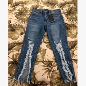 Ripped fashion nova jeans